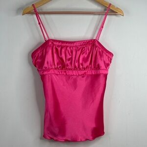 Vintage Y2K Babydoll Tank L Self Esteem Preppy Boho 90s Pink Mean Girls Barbie